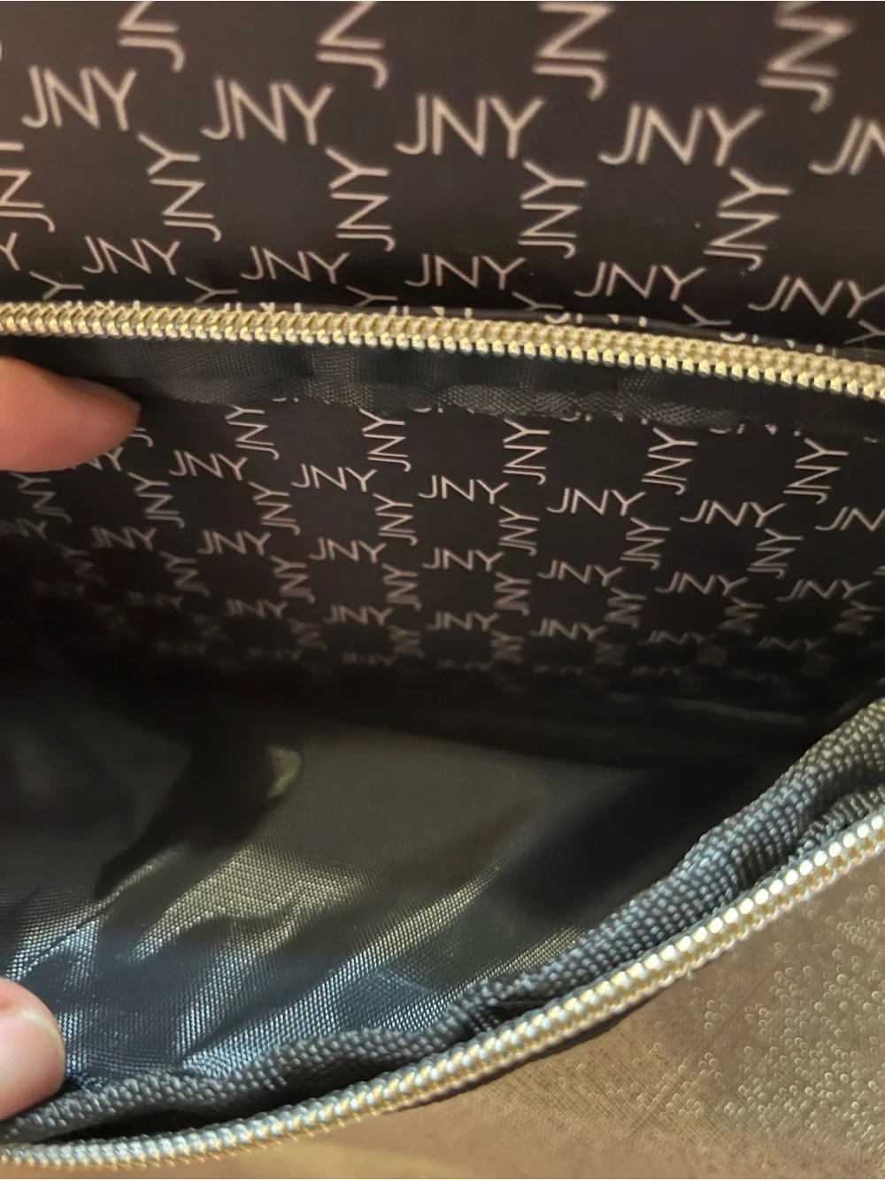 Jones New York Travel Cosmetic Bag & MHB 5PK Cosmetic Marble Brush Set NWT’s